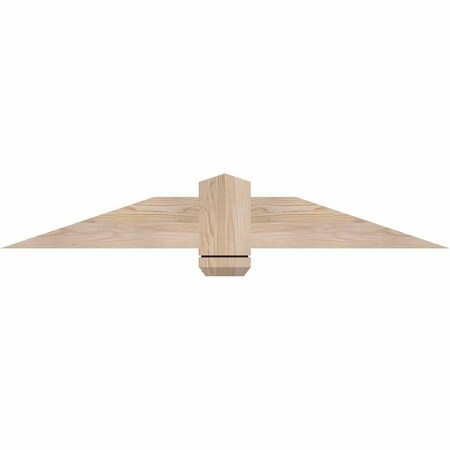Ekena Millwork Eugene Smooth Timber Gable Bracket, Douglas Fir, 48"W x 8"H x 1 1/2"D x 5 1/2"F, 4/12 Pitch GBW048X08X0206EUG00SDF